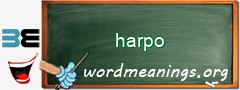 WordMeaning blackboard for harpo